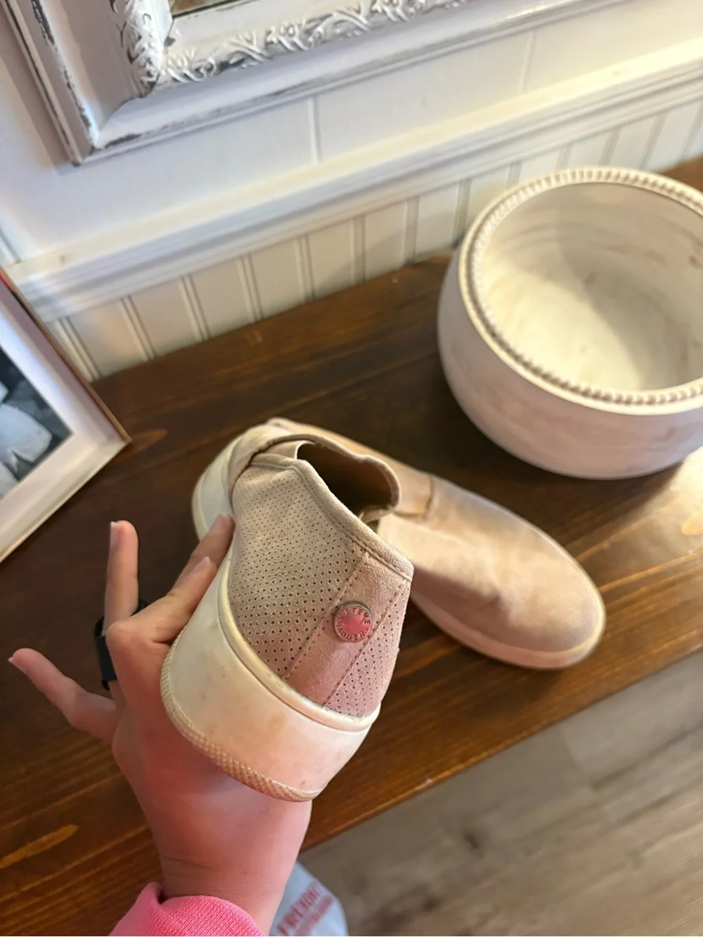 Steve Madden Men's Slip-On Sneakers in Beige